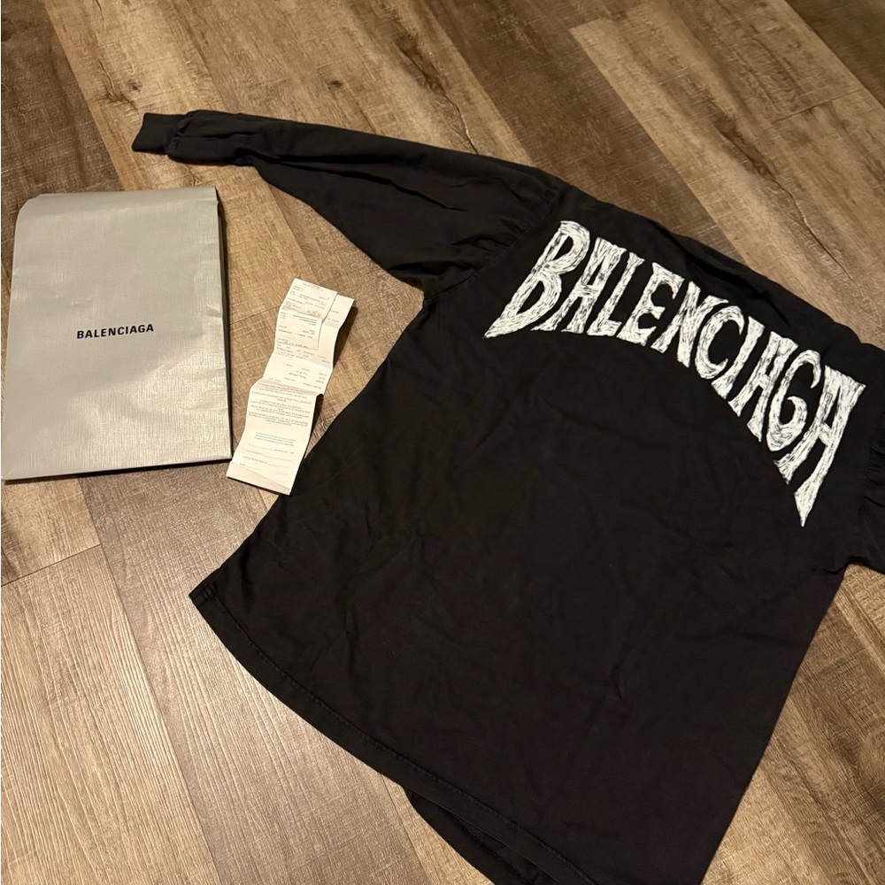 Balenciaga Black Designer Top
